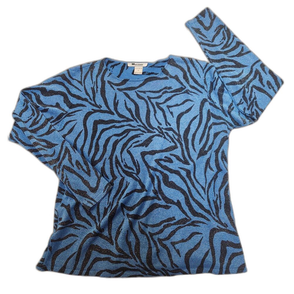 Nygard Women's Animal Print Pullover Sweater Size 1X